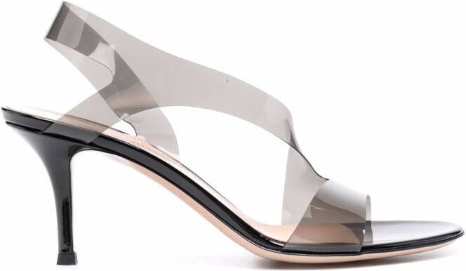 Gianvito Rossi Metropolis 70mm transparent sandals Grey