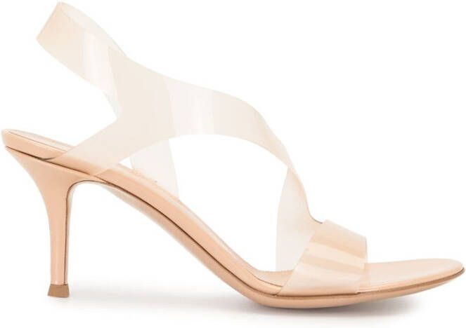 Gianvito Rossi Metropolis 70mm slingback sandals White