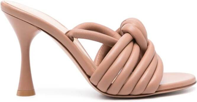 Gianvito Rossi 95mm Ottavia sandals Neutrals