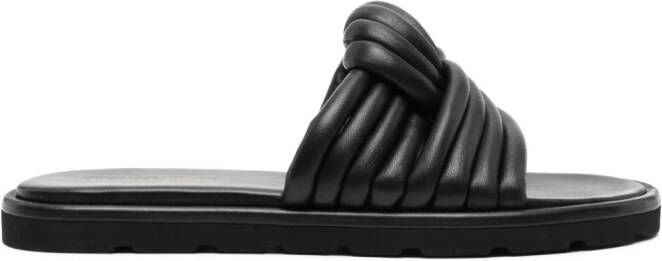 Gianvito Rossi Ottavia leather slides Black