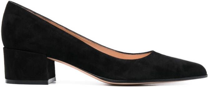 Gianvito Rossi Piper 45mm suede pumps Black