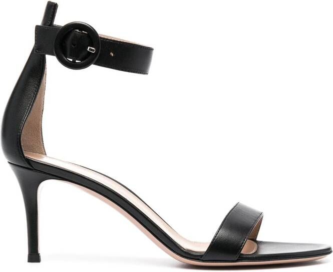 Gianvito Rossi Portofino 70mm leather sandals Black
