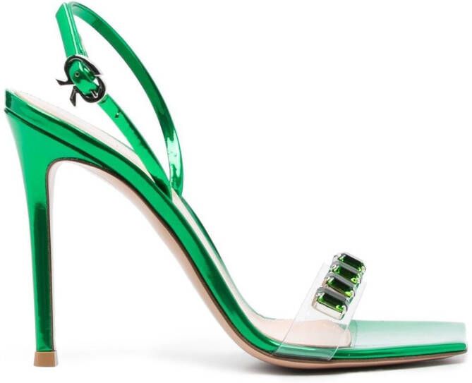 Gianvito Rossi Ribbon Candy 105mm sandals Green