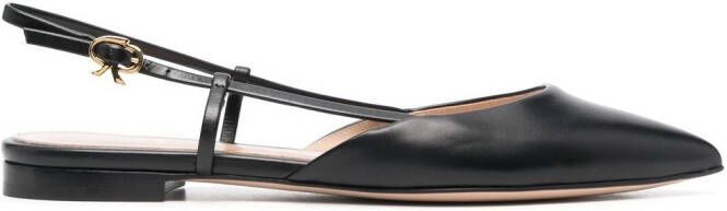 Gianvito Rossi Ascent 05 slingback ballerina shoes Black