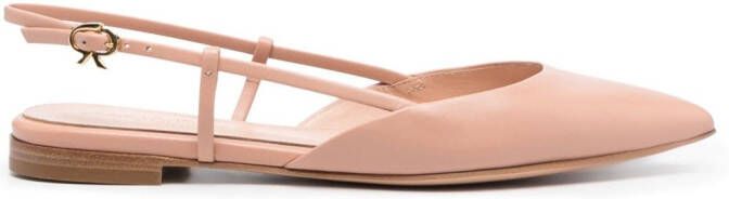 Gianvito Rossi Ribbon Sling 05 flats Neutrals