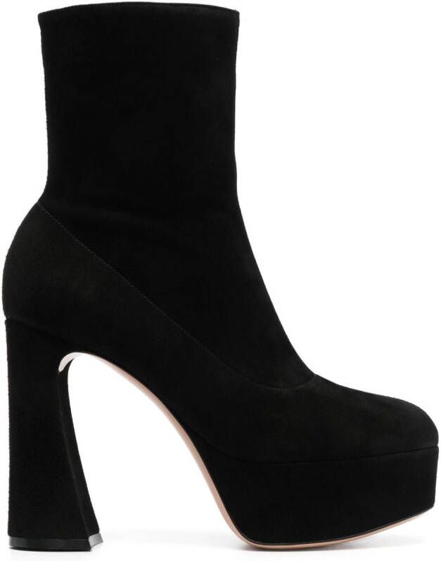 Gianvito Rossi Riccam 120mm platform boots Black