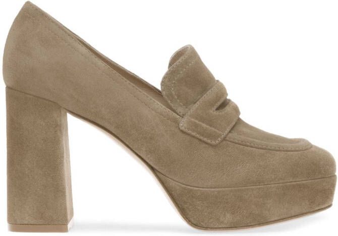 Gianvito Rossi Rouen 70mm suede pumps Neutrals