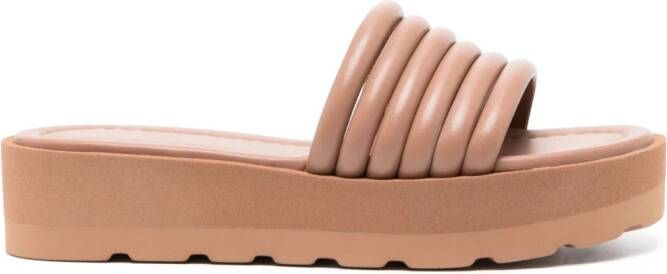 Gianvito Rossi strappy slip-on platform sandals Pink