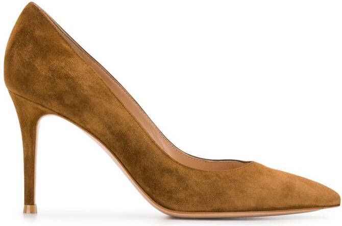 Gianvito Rossi Gianvito 85 suede pumps Brown