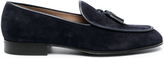 Gianvito Rossi tassel-detail suede loafers Blue