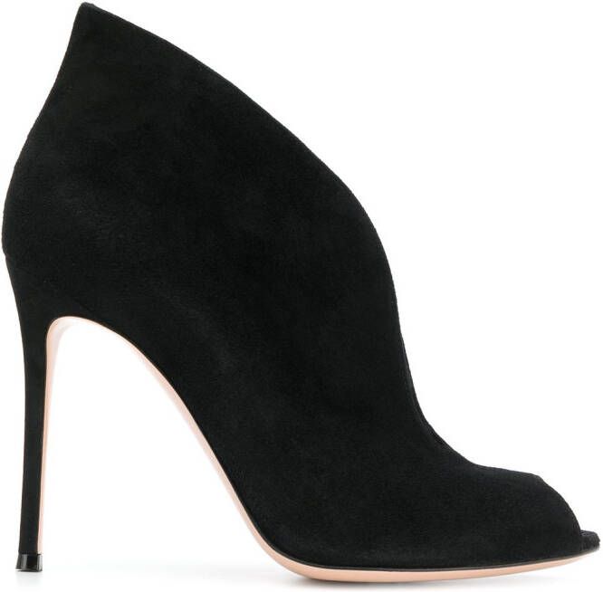 Gianvito Rossi 105mm Vamp suede pumps Black