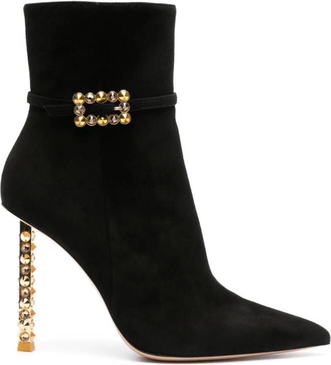 Gianvito Rossi Wonder 105mm suede boots Black