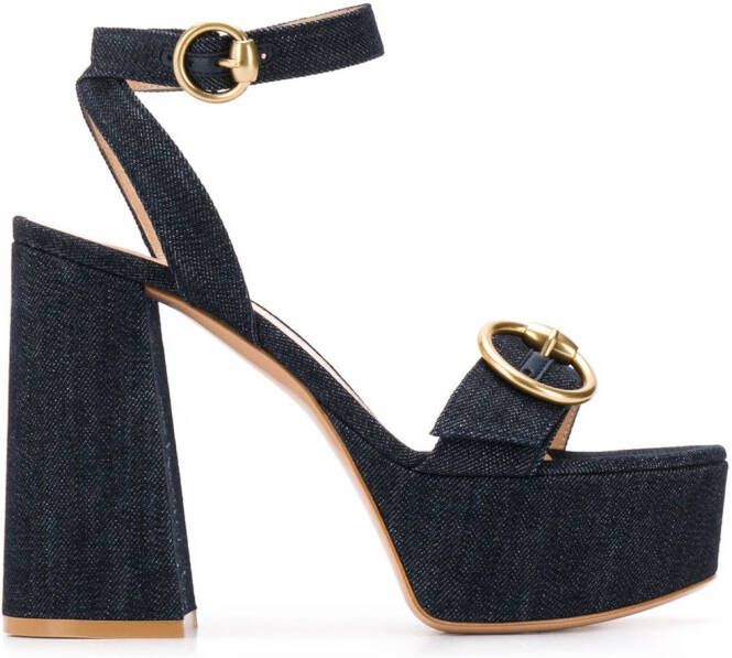 Gianvito Rossi Zandra denim sandals Blue