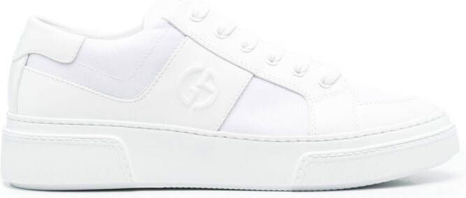 Giorgio Armani low-top lace-up sneakers White