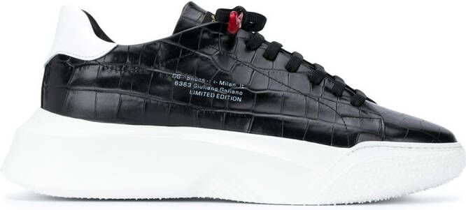 Giuliano Galiano crocodile-embossed Nemesis sneakers Black