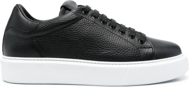 Giuliano Galiano lace-up calf-leather sneakers Black