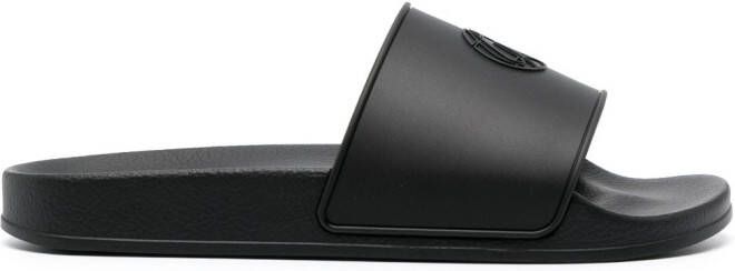 Giuliano Galiano Shark slip-on sandals Black