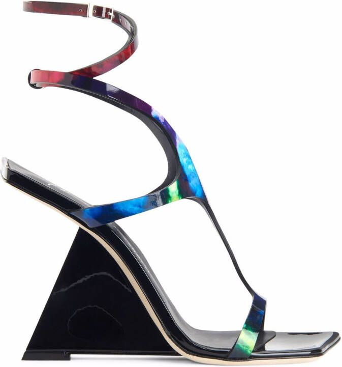 Giuseppe Zanotti 105mm Tutankamon angled-heel sandals Multicolour