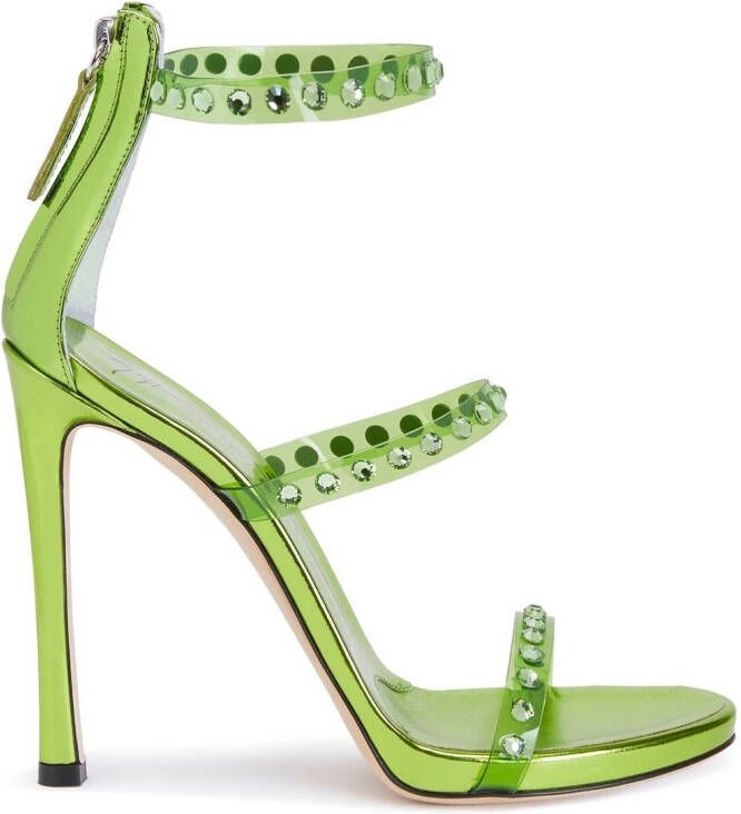 Giuseppe Zanotti 120mm Harmony Shine sandals Green