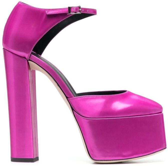 Giuseppe Zanotti 150mm platform leather pumps Pink
