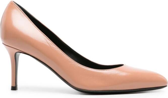 Giuseppe Zanotti 75mm patent-leather pumps Brown