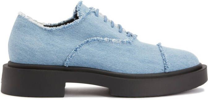 Giuseppe Zanotti Adric denim lace-up shoes Blue