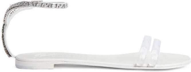 Giuseppe Zanotti Agathe Plexi sandals Silver