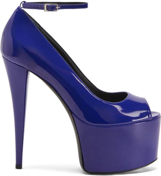Giuseppe Zanotti 150mm GZ Aida platform pumps Blue