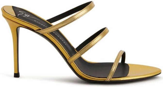 Giuseppe Zanotti 105mm Alimha sandals Gold