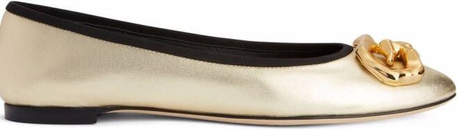 Giuseppe Zanotti Amur ballerina shoes Gold