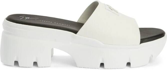 Giuseppe Zanotti Apocalypse Hot platform sandals White