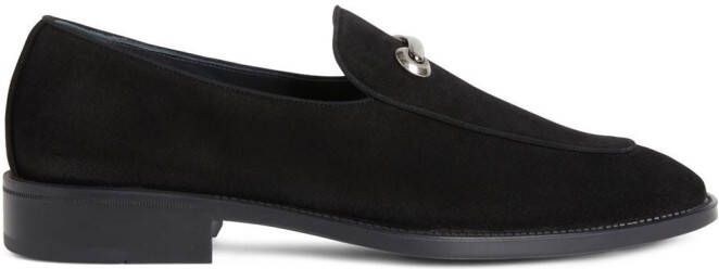 Giuseppe Zanotti Archibald suede loafers Black