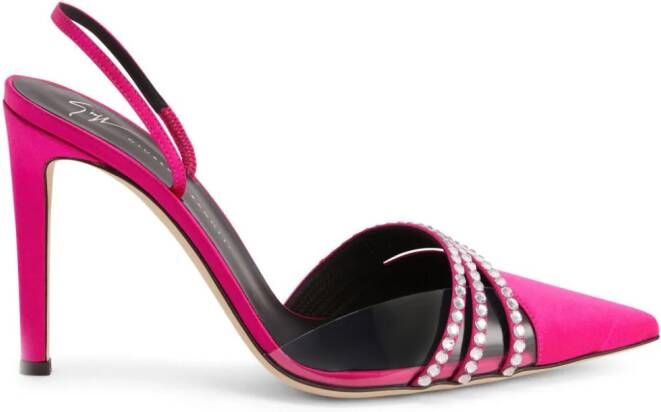 Giuseppe Zanotti Audrine 105mm leather pumps Pink