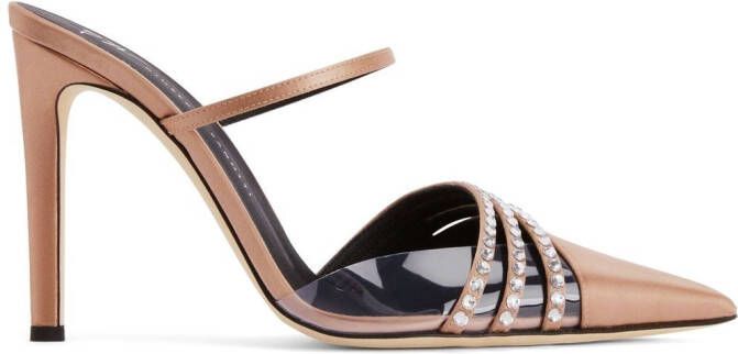 Giuseppe Zanotti 110mm Audrine mules Neutrals