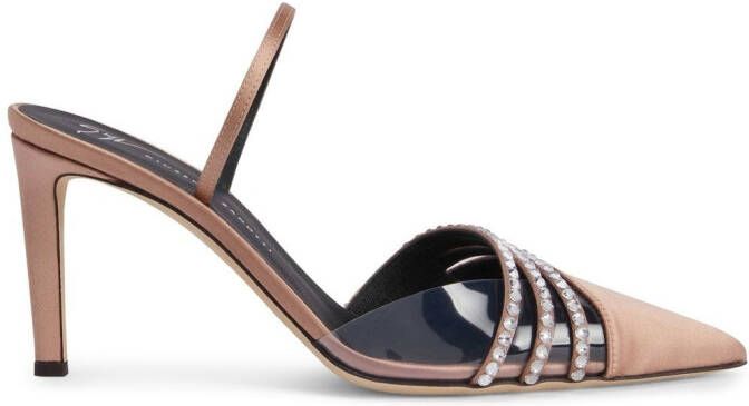 Giuseppe Zanotti Audrine satin 85mm pumps Pink