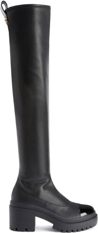 Giuseppe Zanotti 70mm Avela Stretch thigh-high boots Black