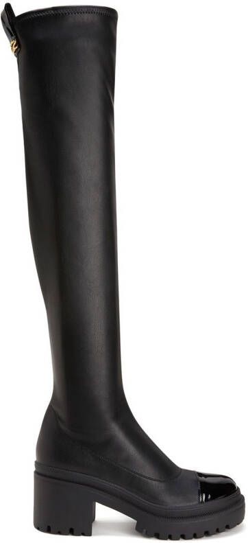 Giuseppe Zanotti 70mm Avela Stretch thigh-high boots Black