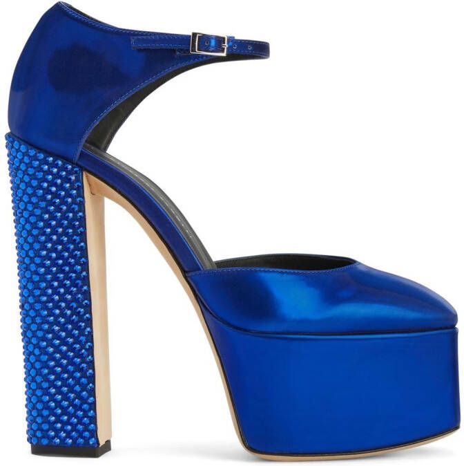 Giuseppe Zanotti 150mm Bebe Pixel platform pumps Blue