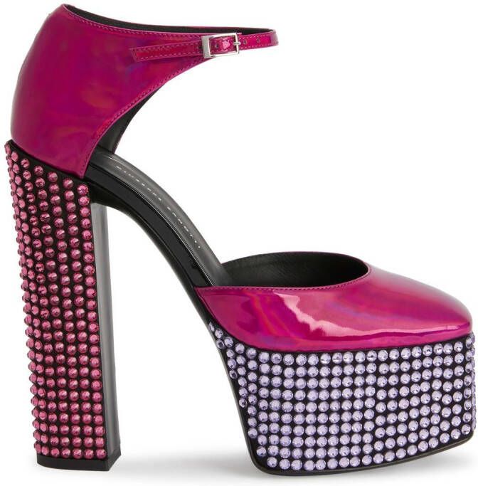 Giuseppe Zanotti 150mm Bebe Strass pumps Pink