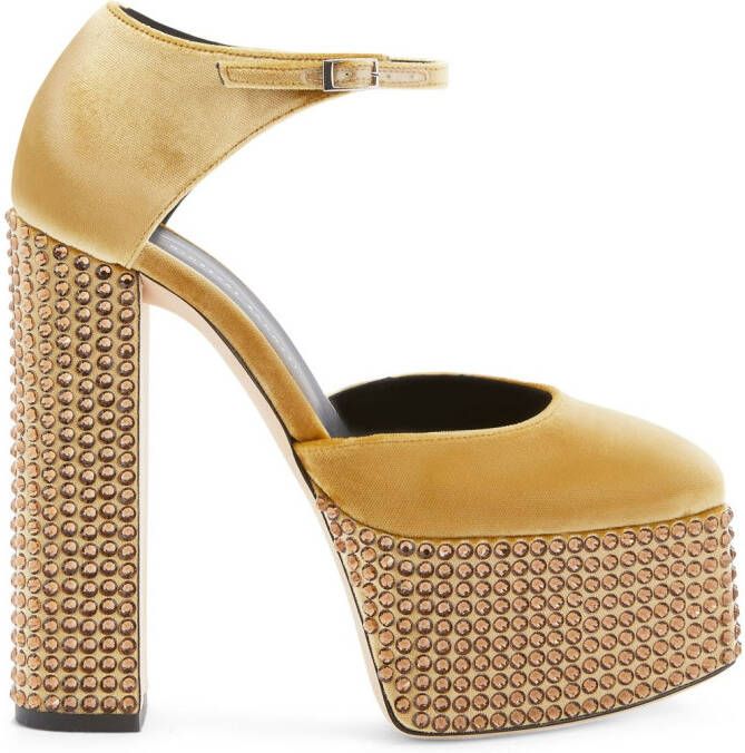 Giuseppe Zanotti 150mm Bebe Strass pumps Gold