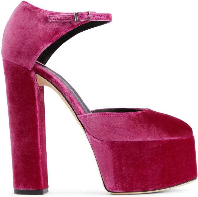 Giuseppe Zanotti Bebe velvet 150mm pumps Pink