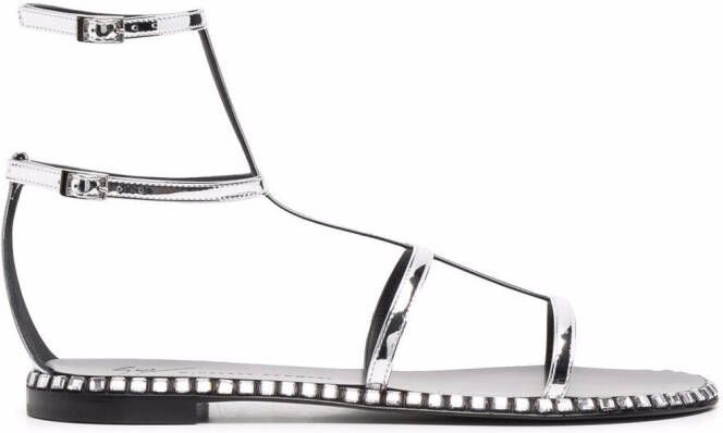 Giuseppe Zanotti Bellatriks flat thong sandals Grey