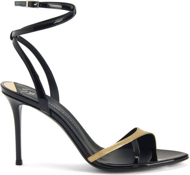 Giuseppe Zanotti Bellha 90mm leather sandals Black