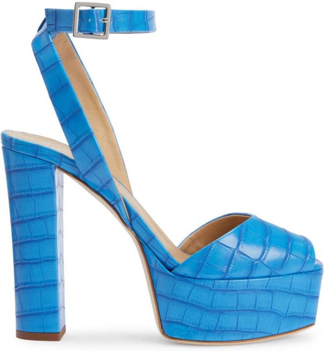 Giuseppe Zanotti 120mm Betty platform sandals Blue