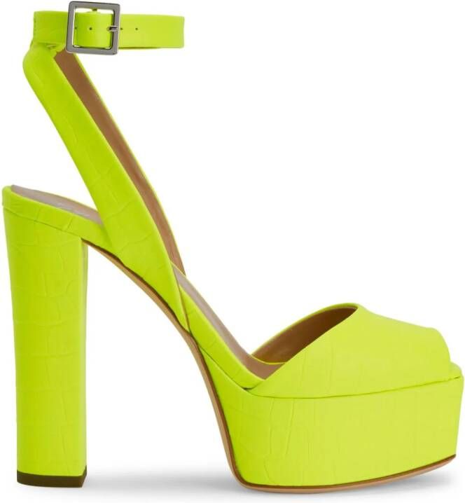 Giuseppe Zanotti 120mm Betty platform sandals Yellow