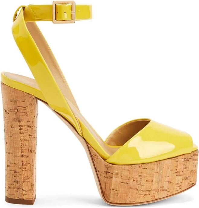 Giuseppe Zanotti 120mm Betty platform sandals Yellow