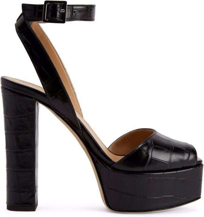 Giuseppe Zanotti 120mm Betty platform sandals Black