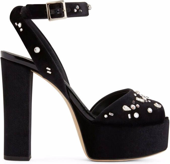 Giuseppe Zanotti 120mm Betty platform sandals Black