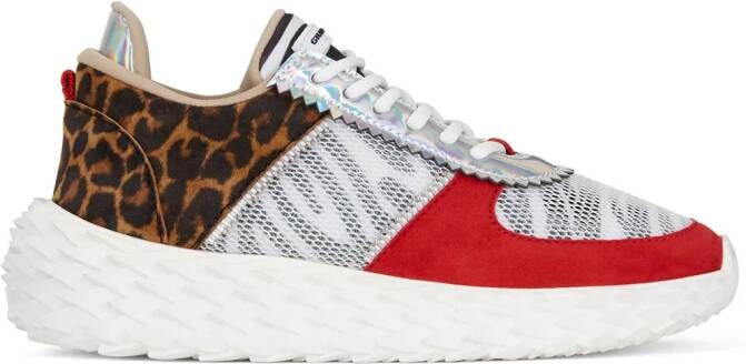 Giuseppe Zanotti Blabber colour-block sneakers Red
