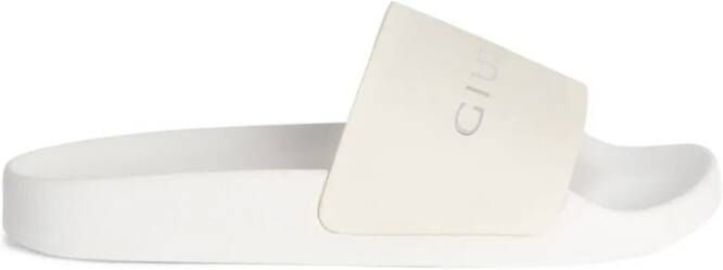 Giuseppe Zanotti Brett flat slides White